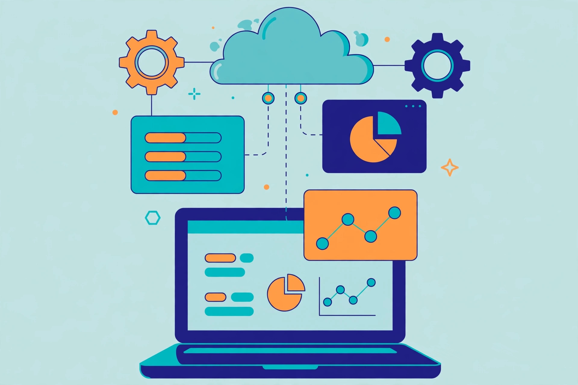 SaaS development services in Pakistan — custom subscription software with user accounts, billing dashboards and secure cloud hosting