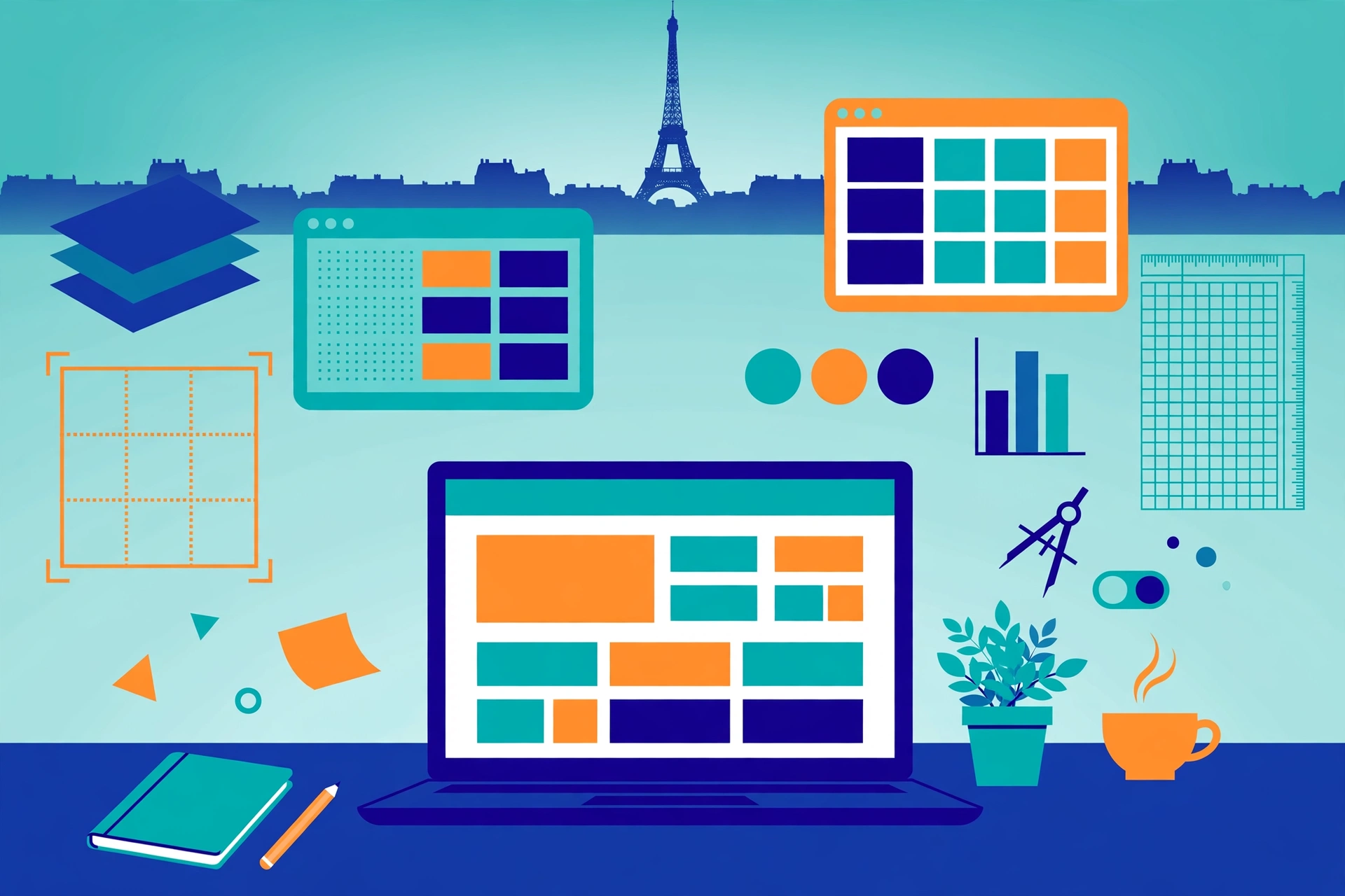 Guide to web development services for France, with typical costs, services for French SMEs, legal requirements, and remote hiring advice