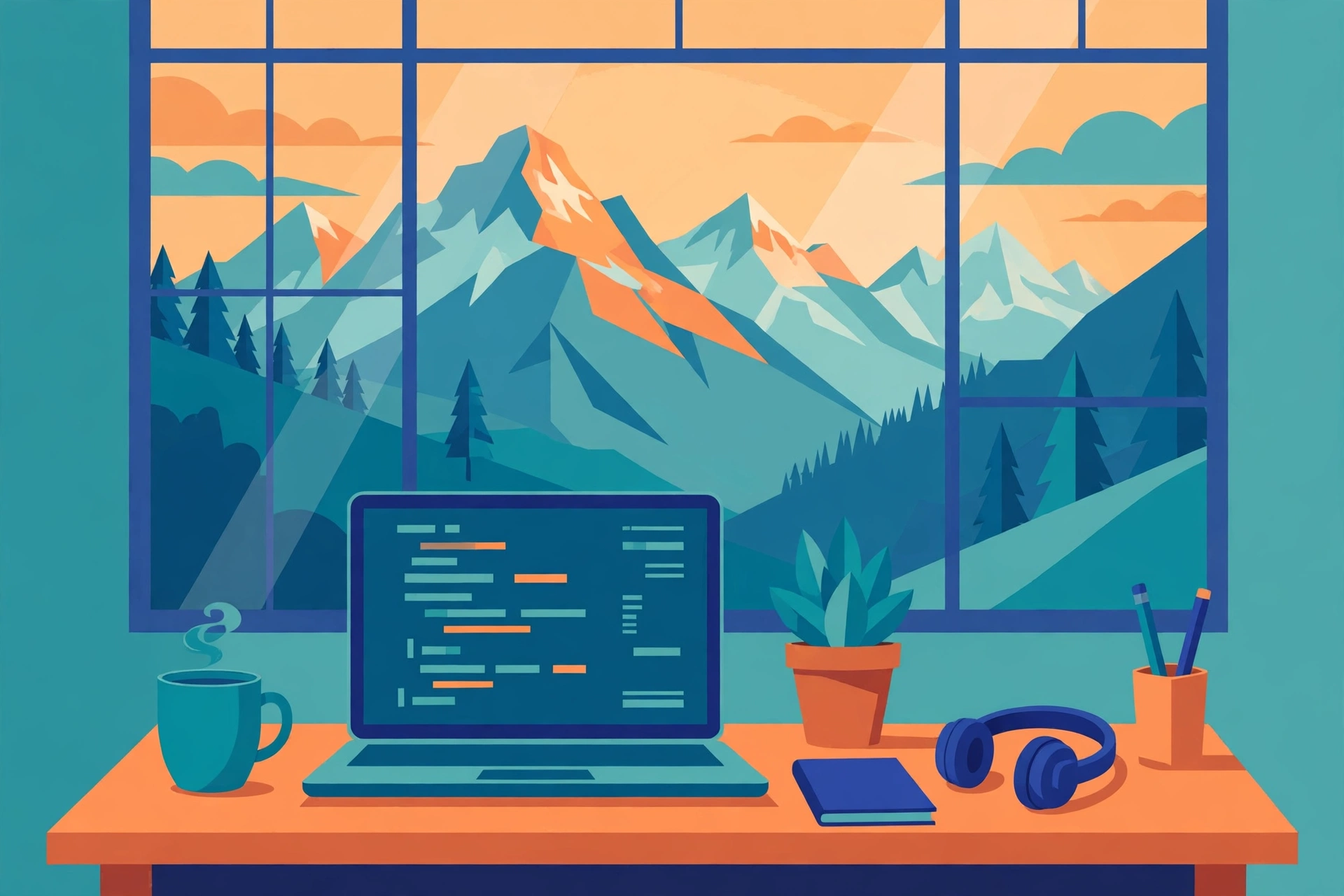 Remote web developer building a website for a Swiss business